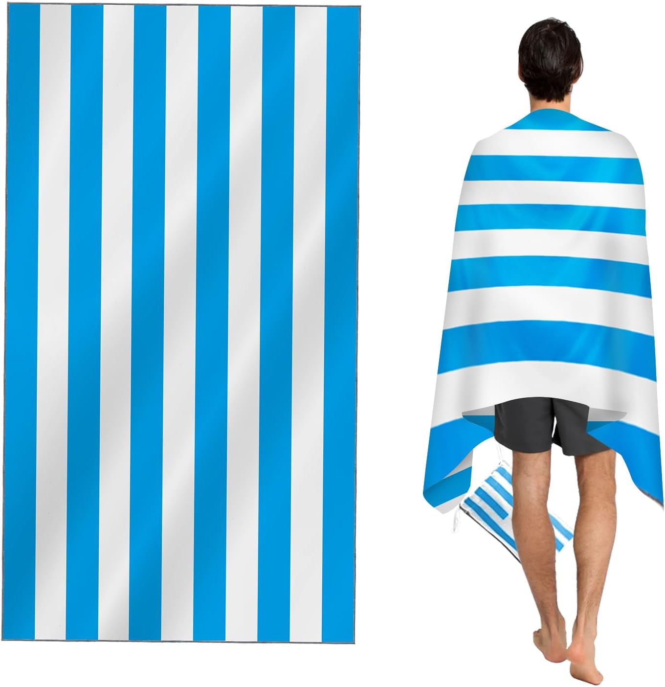 Thumbnail 6 de CNMTCCO Large Beach Towel 160x90cm Light Pink