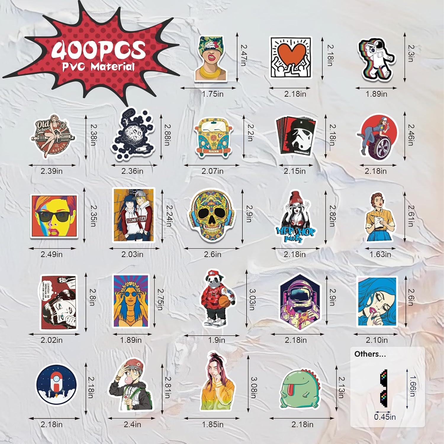 Thumbnail 1 de Arme Stickers Pack 400 PCS