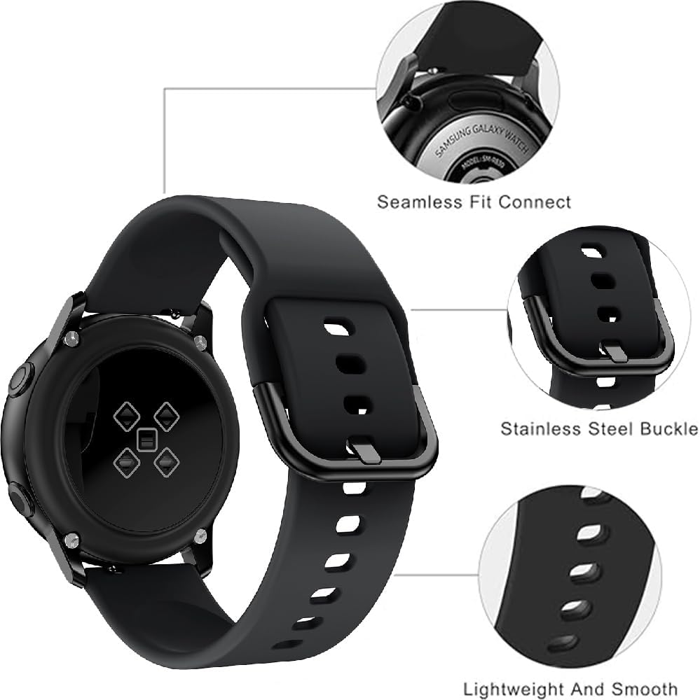 Thumbnail 4 de 22mm Silicone Watch Strap for Garmin Venu 4 & Vivoactive 4 (sport replacement band)