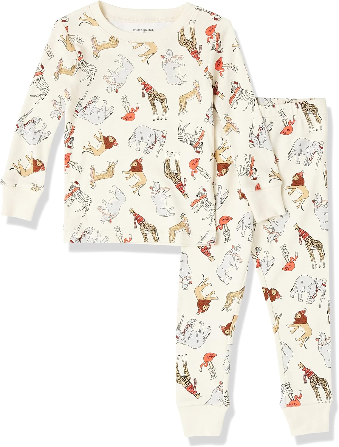 Thumbnail 6 de Amazon Essentials Unisex Kinder Schlafanzug (Eng anliegend) aus Baumwoll-Mikro-Rippstrick