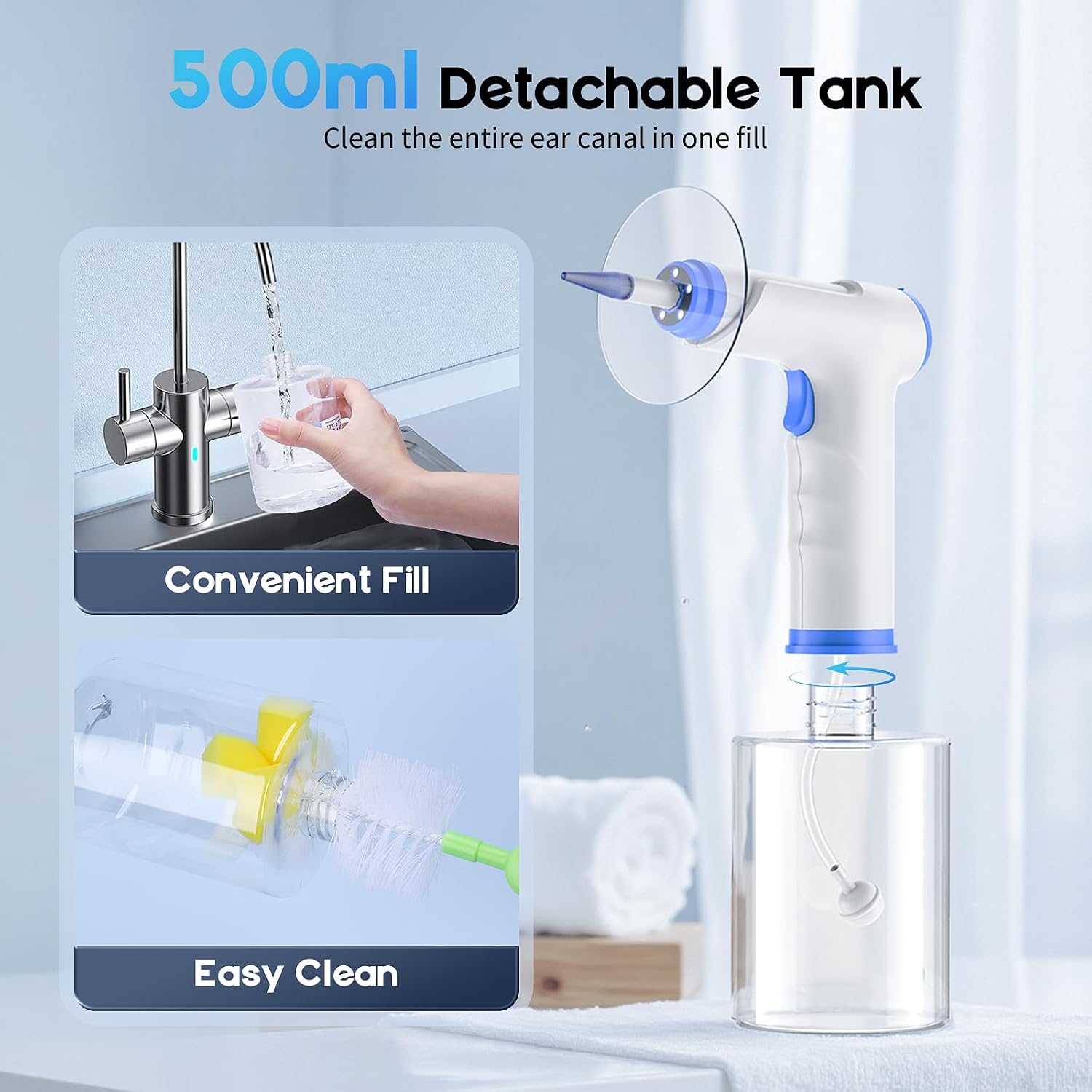 Detalle 2 de Electric Ear Wax Removal Kit with 500ml Bottle