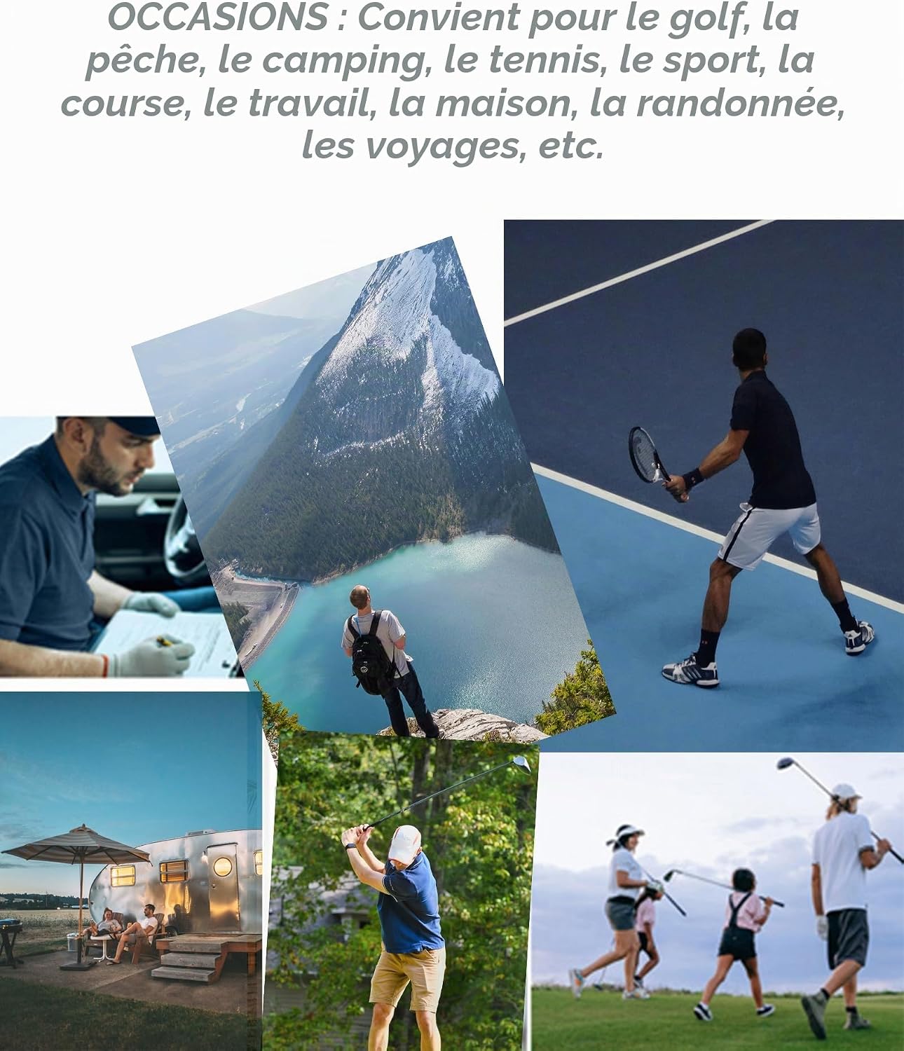 Thumbnail 6 de SwissWell set van 3 herenpoloshirts met korte mouwen, licht en ademend
