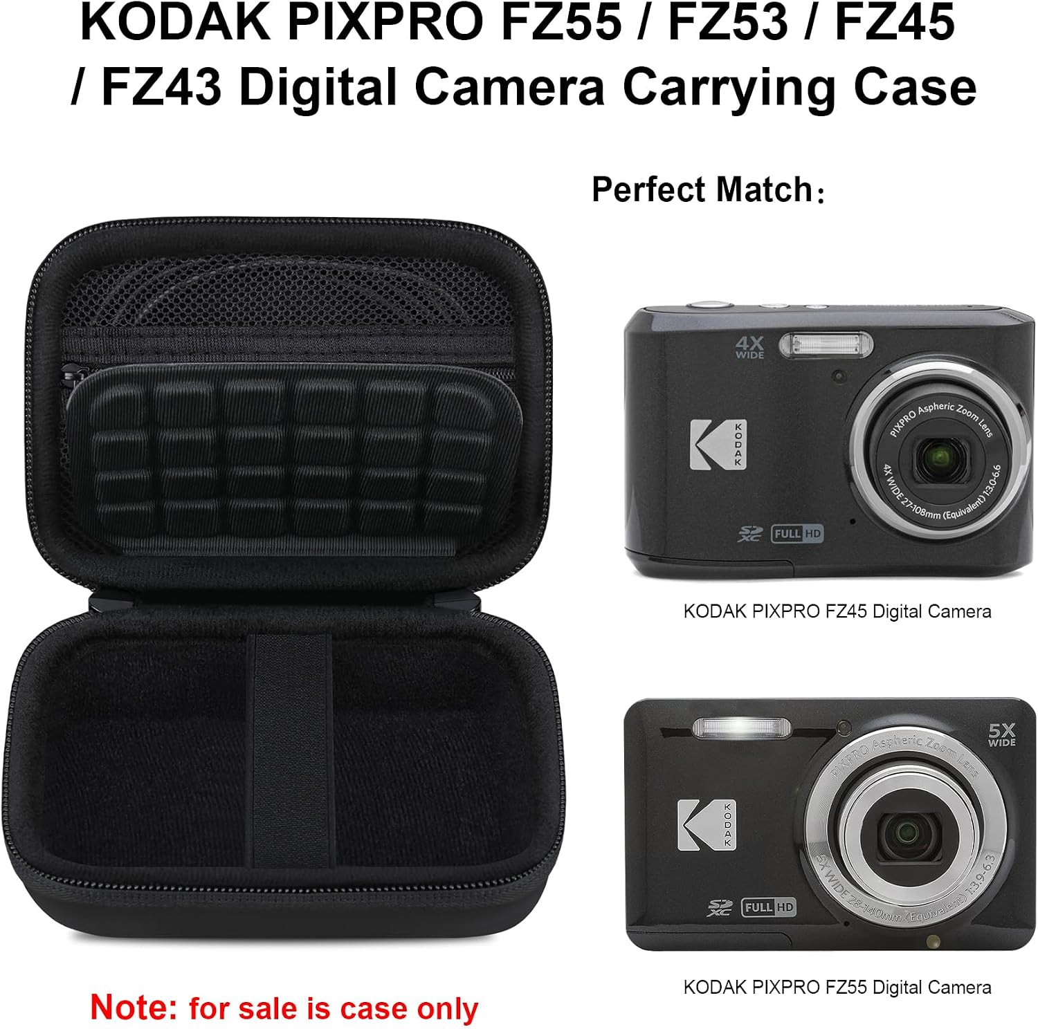 Detalle 2 de Elonbo Camera Carrying Case for Kodak PIXPRO FZ55 16MP