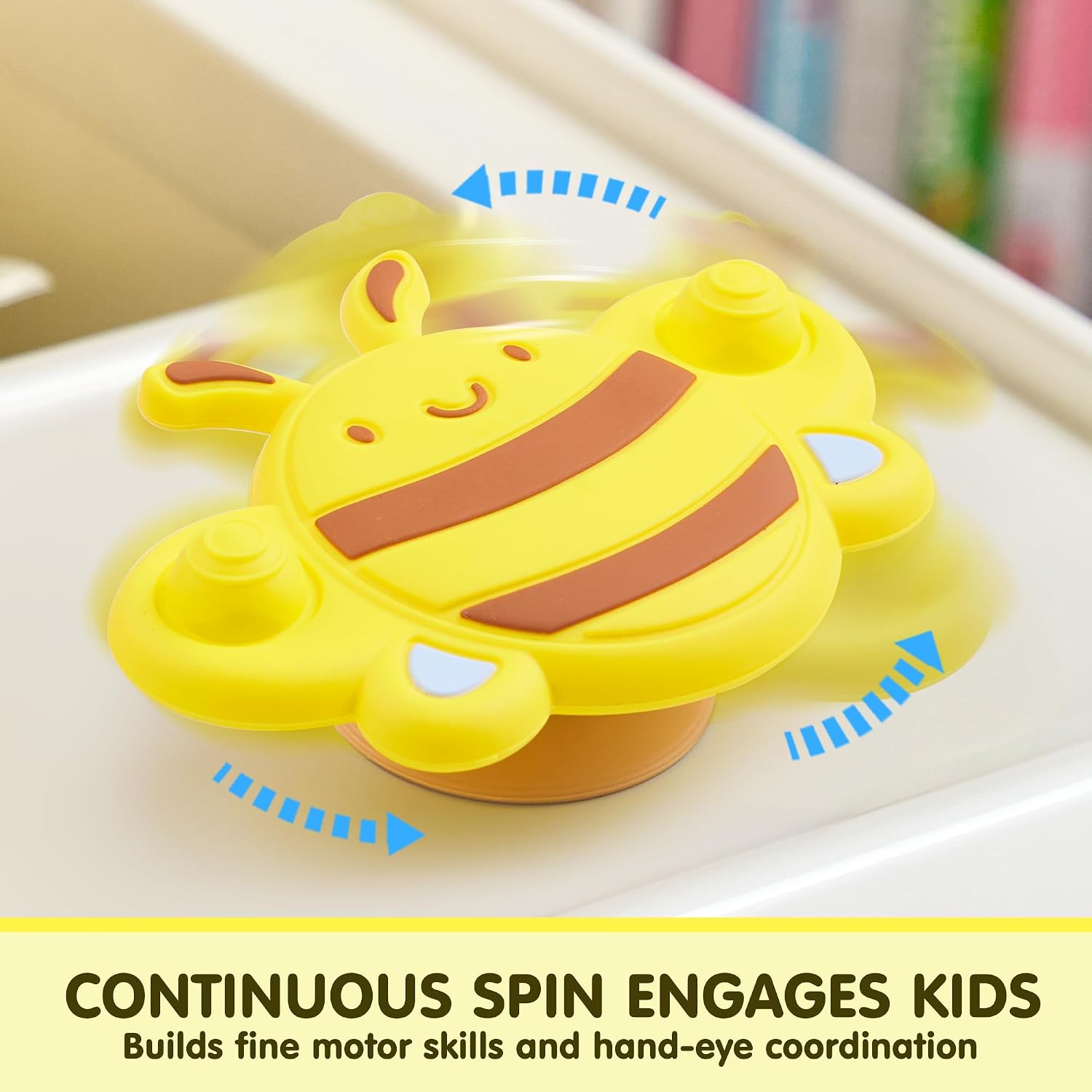 Thumbnail 3 de Joyin 3 Pcs Suction Cup Spinner Toys for Toddlers (1-3 Years) – Insect-Themed Sensory Spinners