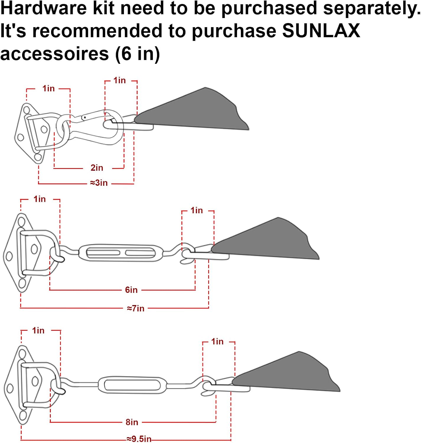 Thumbnail 2 de SUNLAX Shade Sail 10' x 13