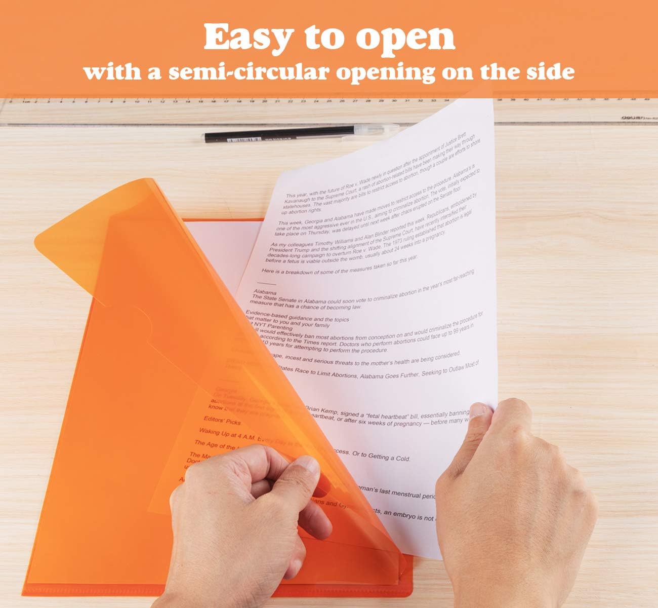 Thumbnail 2 de Dossiers plastique A4 42 pièces 📁