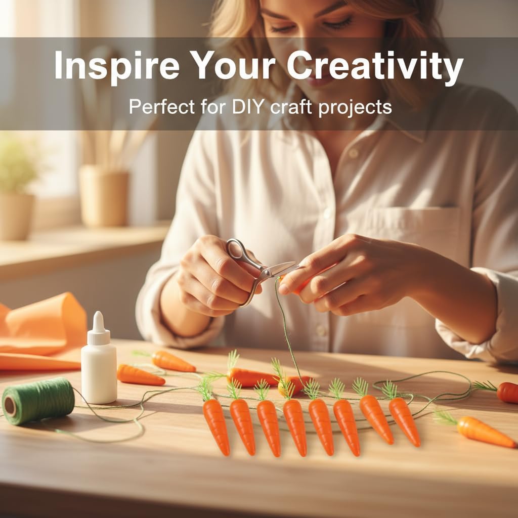 Detalle 1 de QNUIHYE Artificial Carrots, 50-piece set