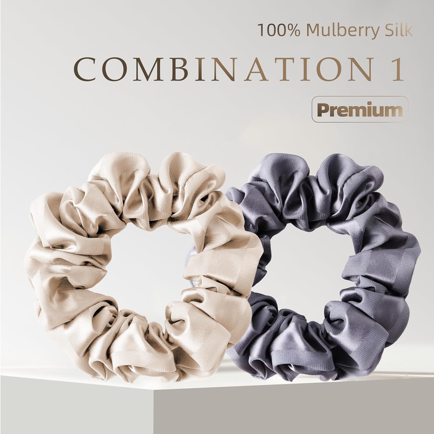 Detalle de townssilk Seta Scrunchie 22 Momme 🎀