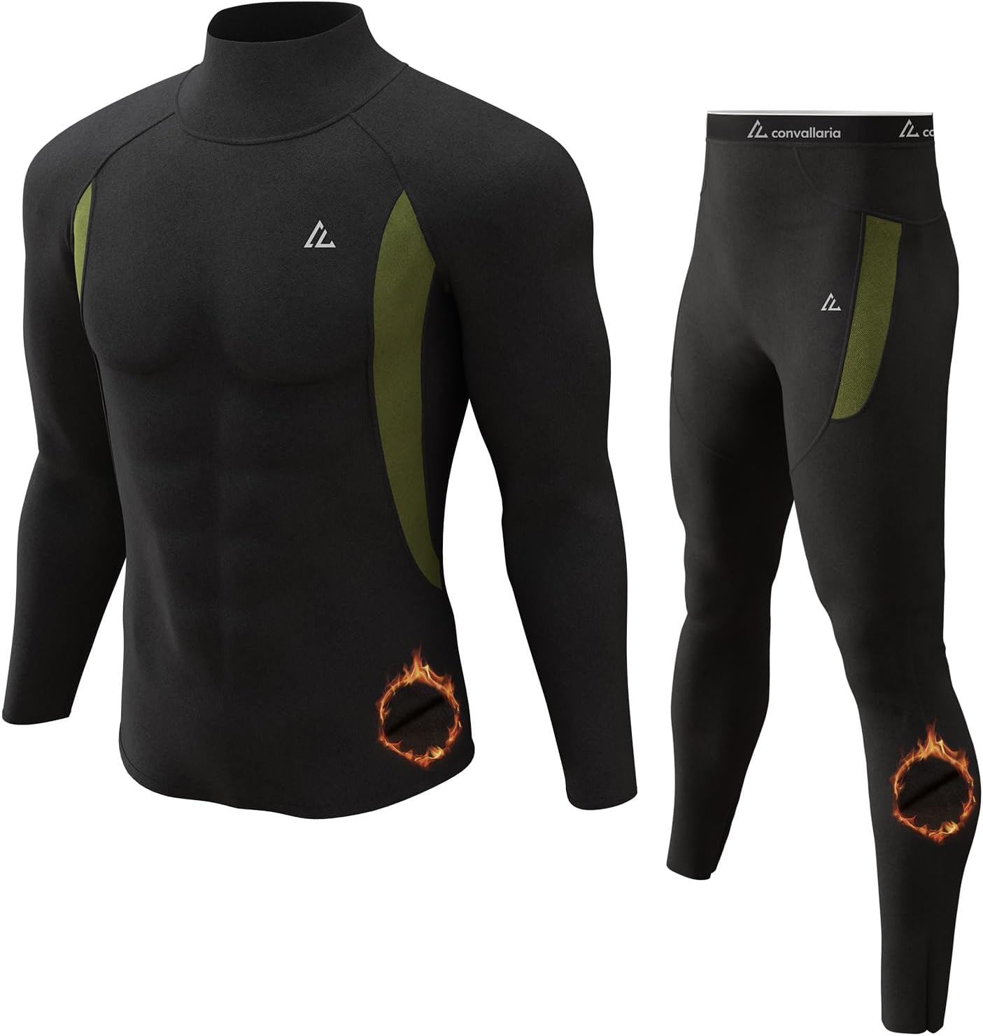 Detalle de CL convallaria Men's Thermal Underwear Set 2‑piece 🩲