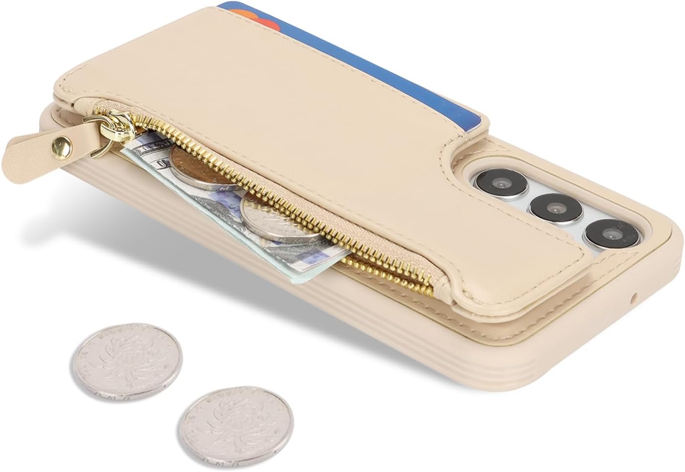 Detalle 1 de Cavor Galaxy S23 Plus wallet case, PU leather