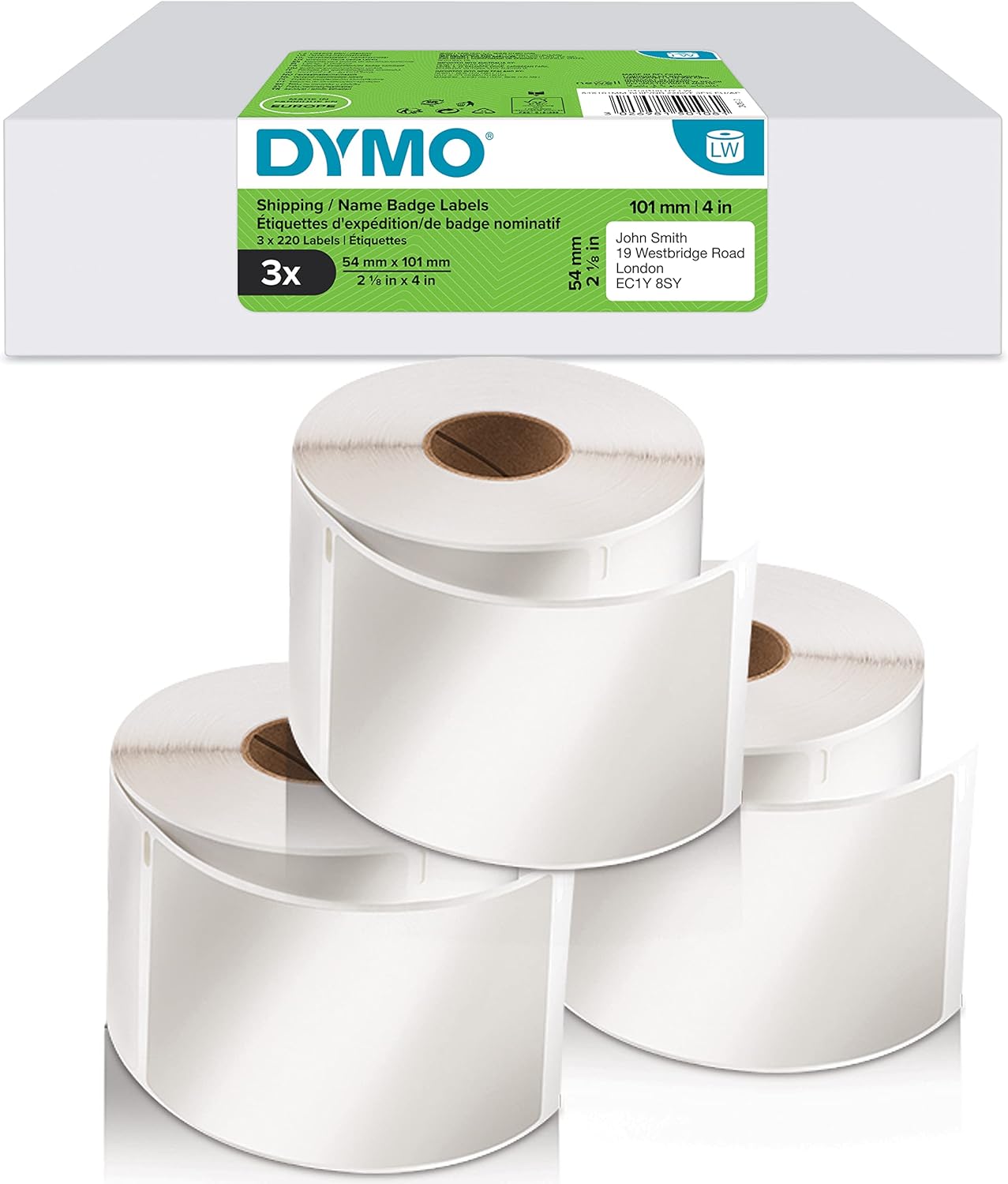 Thumbnail 6 de Grandes étiquettes autocollantes DYMO LW (54 x 101 mm) – rouleaux pour LabelWriter