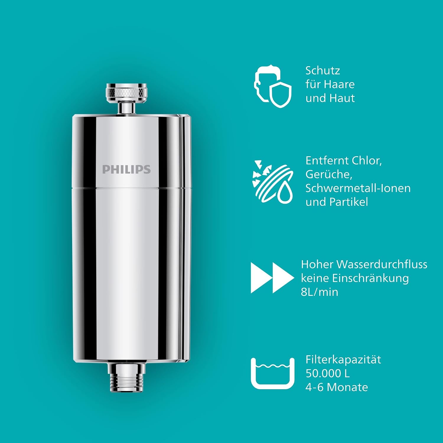 Detalle 2 de Philips Duschfilter 50.000 L
