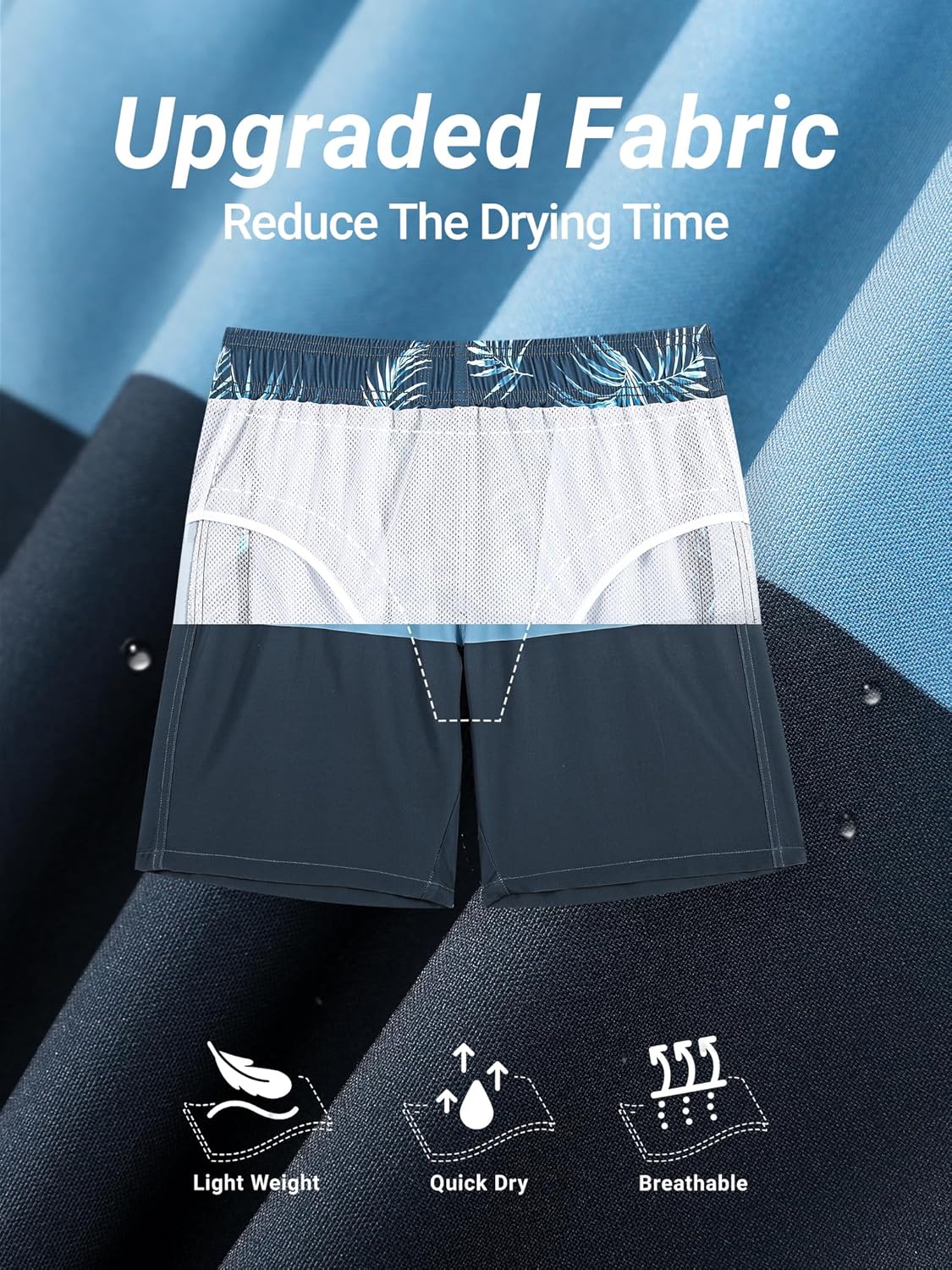 Detalle de Arcweg Pantaloncini da Uomo per Nuoto: Shorts da Bagno con Asciugatura Rapida e Tasche
