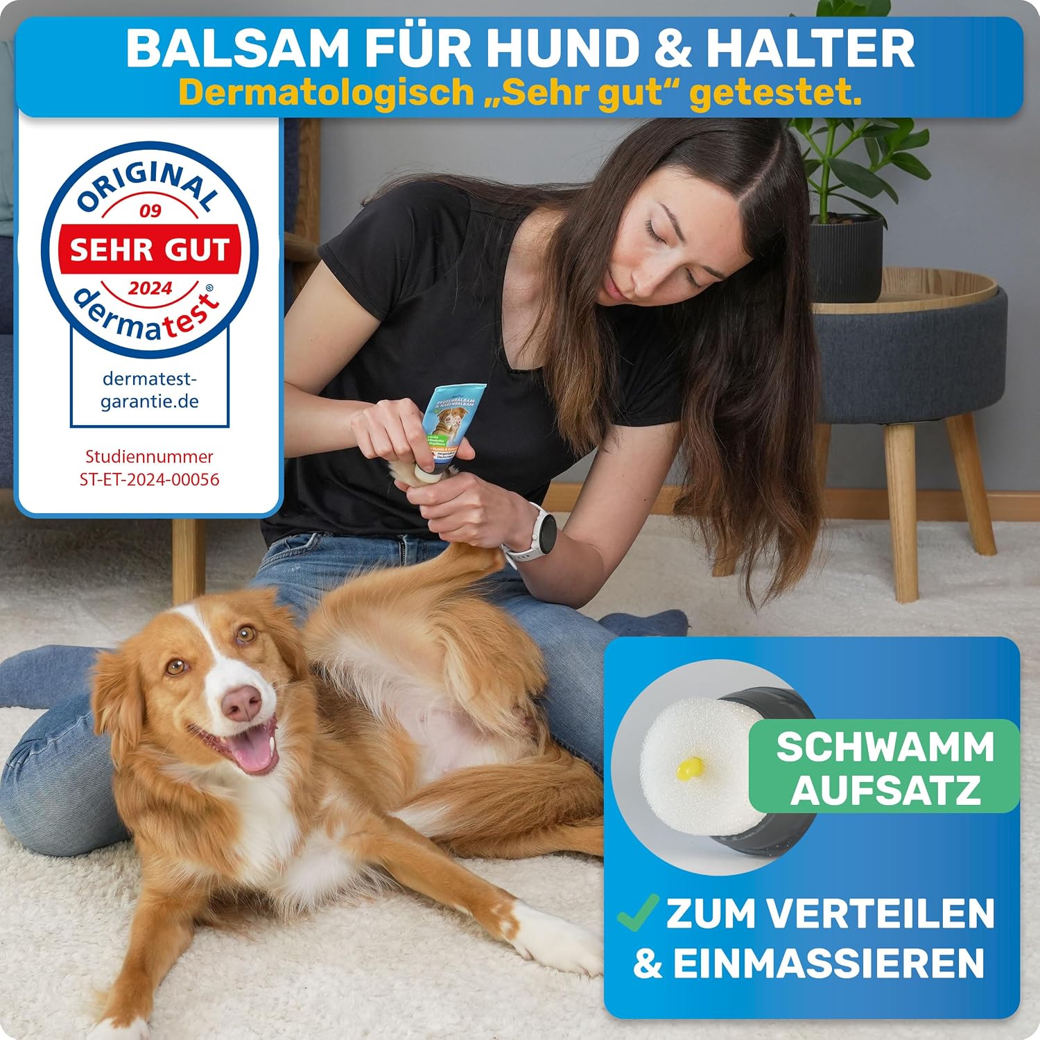 Detalle 2 de BluePet Pfotenbalsam 50 ml 🐾