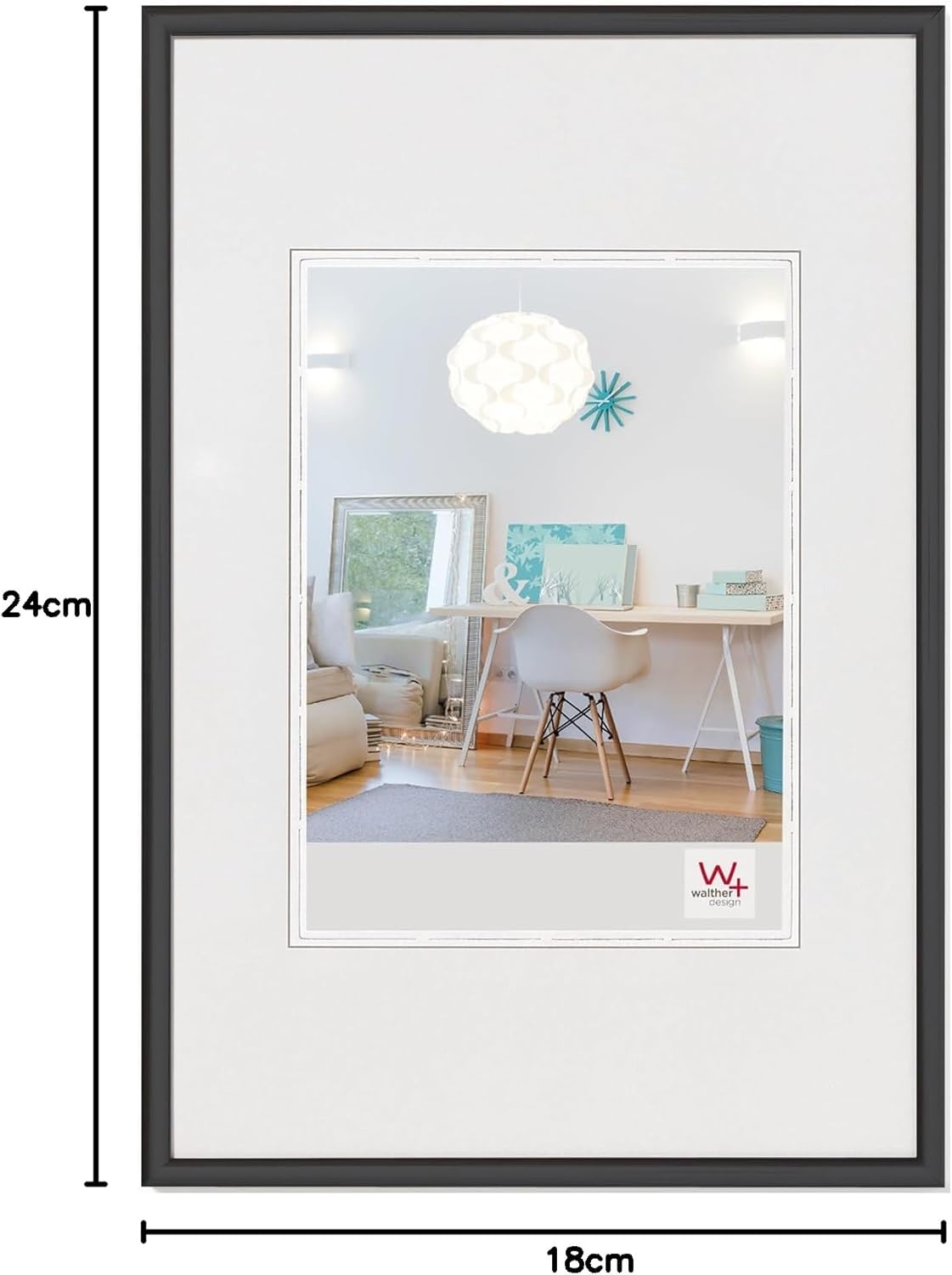 Thumbnail 5 de Walther Design lot de 3 cadres photo New Lifestyle noirs 18 x 24 cm (KV824B3)