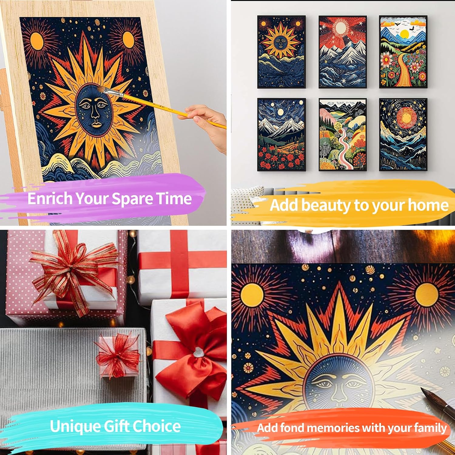 Thumbnail 6 de YALKIN Malen nach Zahlen 6er Set 25x35 cm