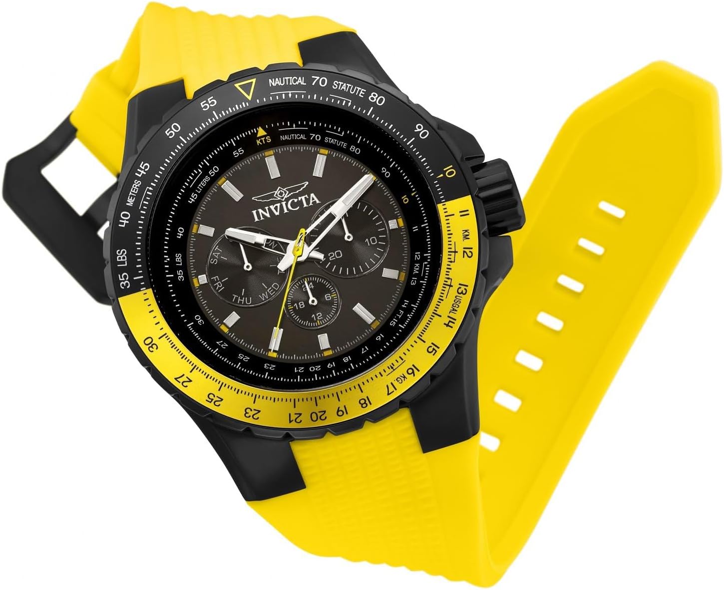 Thumbnail 1 de Invicta Aviator 33038 orologio da uomo in acciaio inox con movimento al quarzo, 50 mm