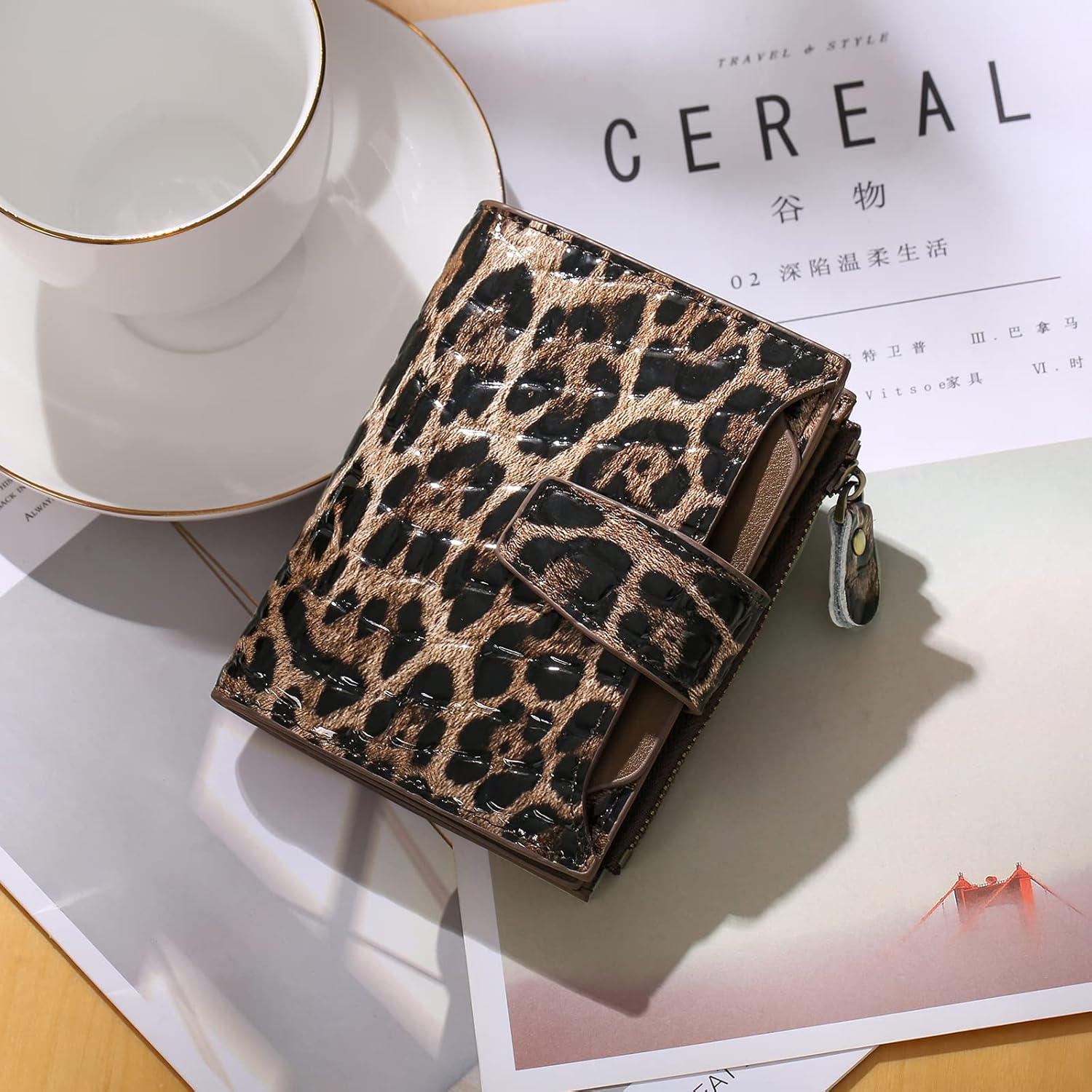 Thumbnail 6 de SENDEFN RFID Blocking Leather Wallet 5.12in