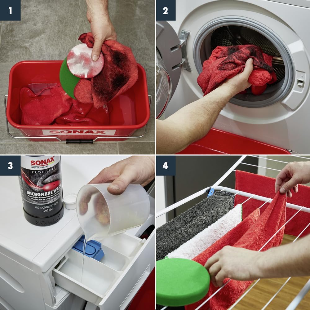 Thumbnail 4 de SONAX PROFILINE Microfibre Wash (1 L) – Détergent liquide pour chiffons en microfibres