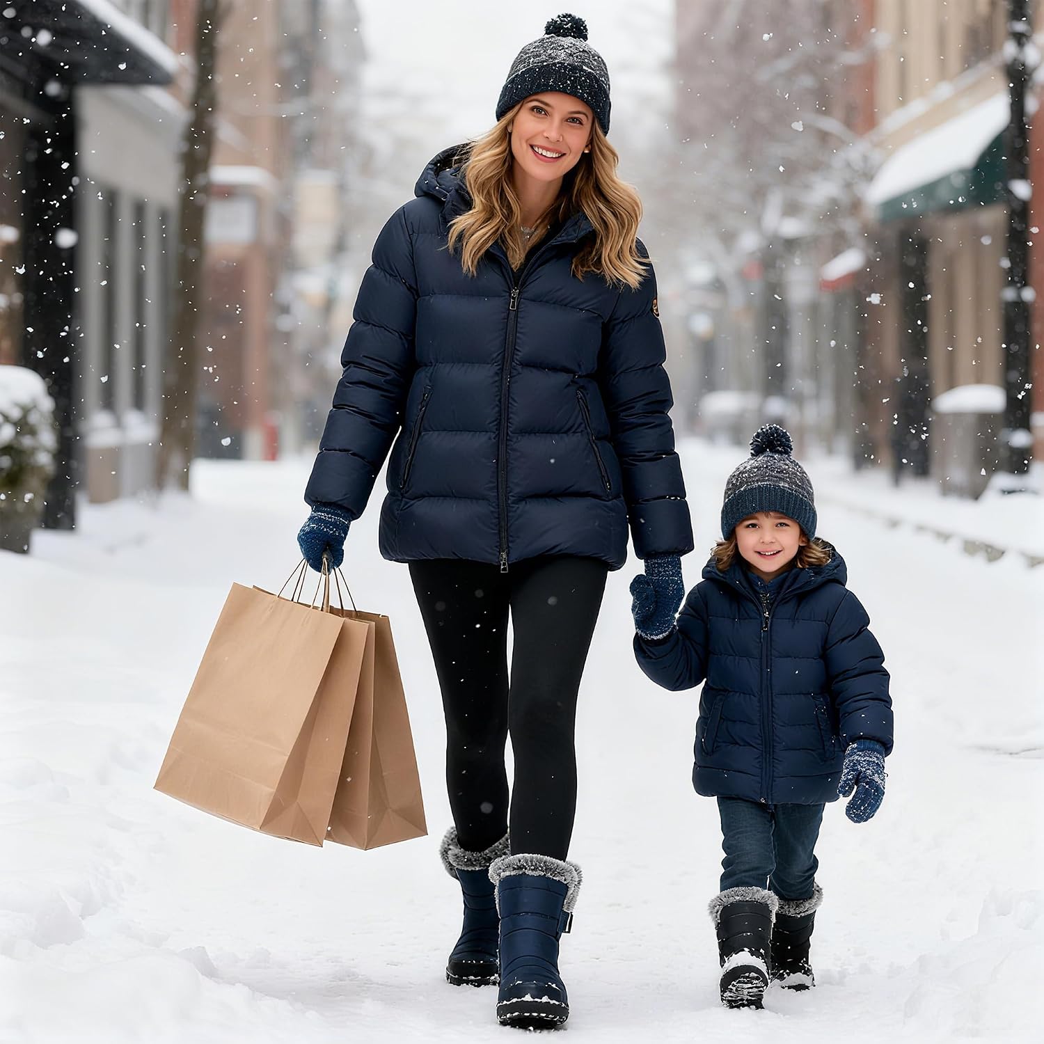Detalle 2 de Ablanczoom Women's Snow Boots in Oxford Cloth