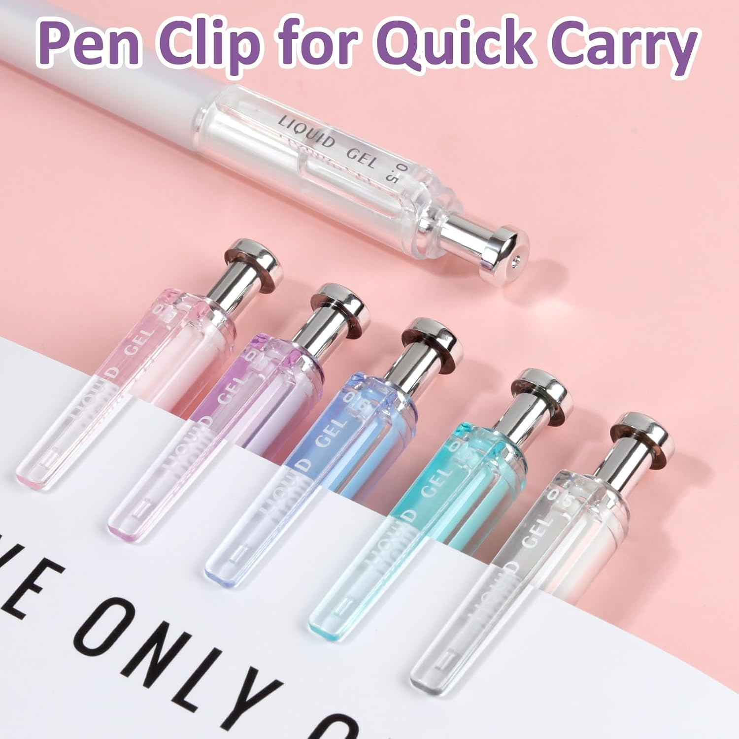 Thumbnail 6 de FIOVER guijiao006 12-Pack 0.5mm Black Retractable Gel Pens with Soft Grip