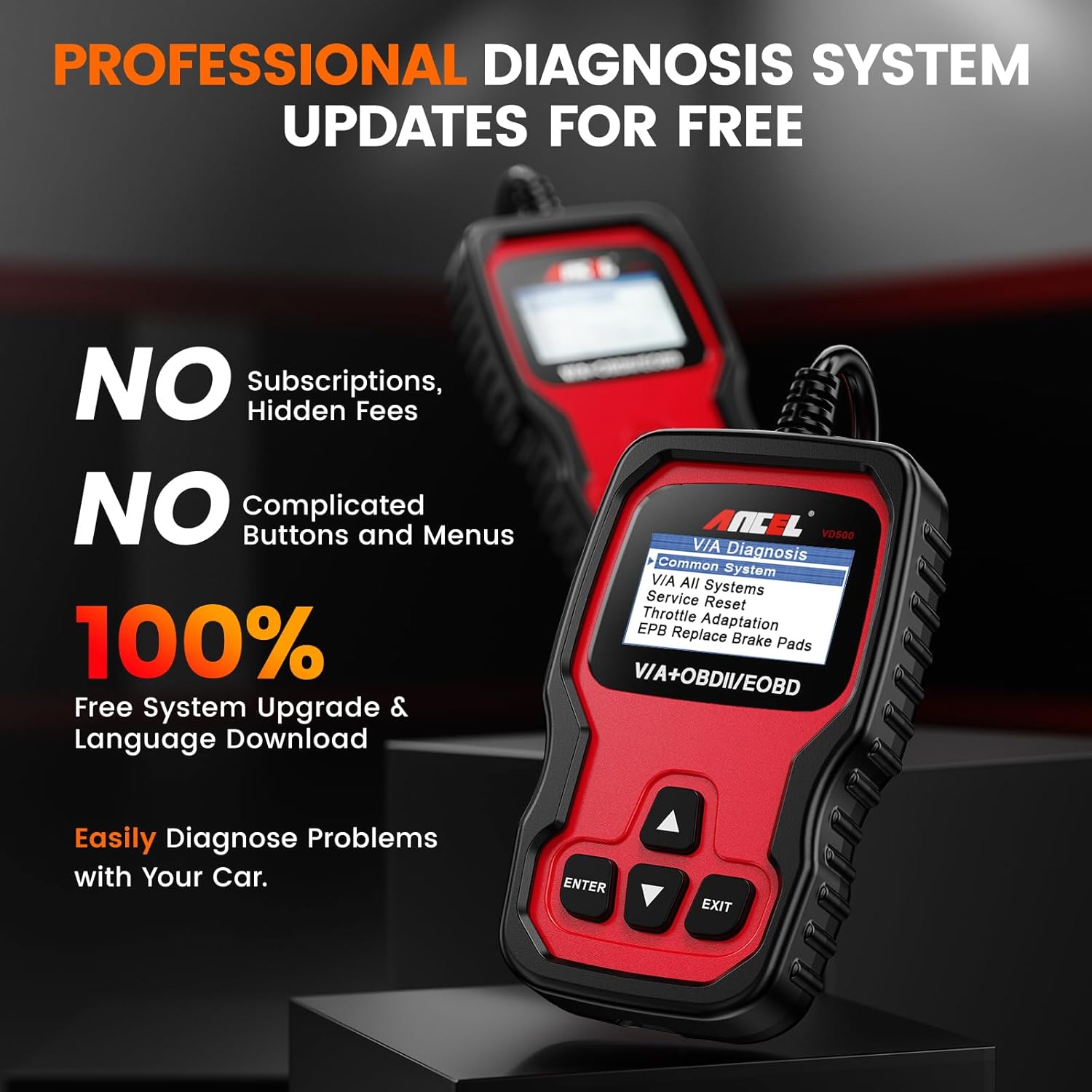 Detalle 2 de ANCEL VD500 OBD2 Diagnosegerät 16 Pin