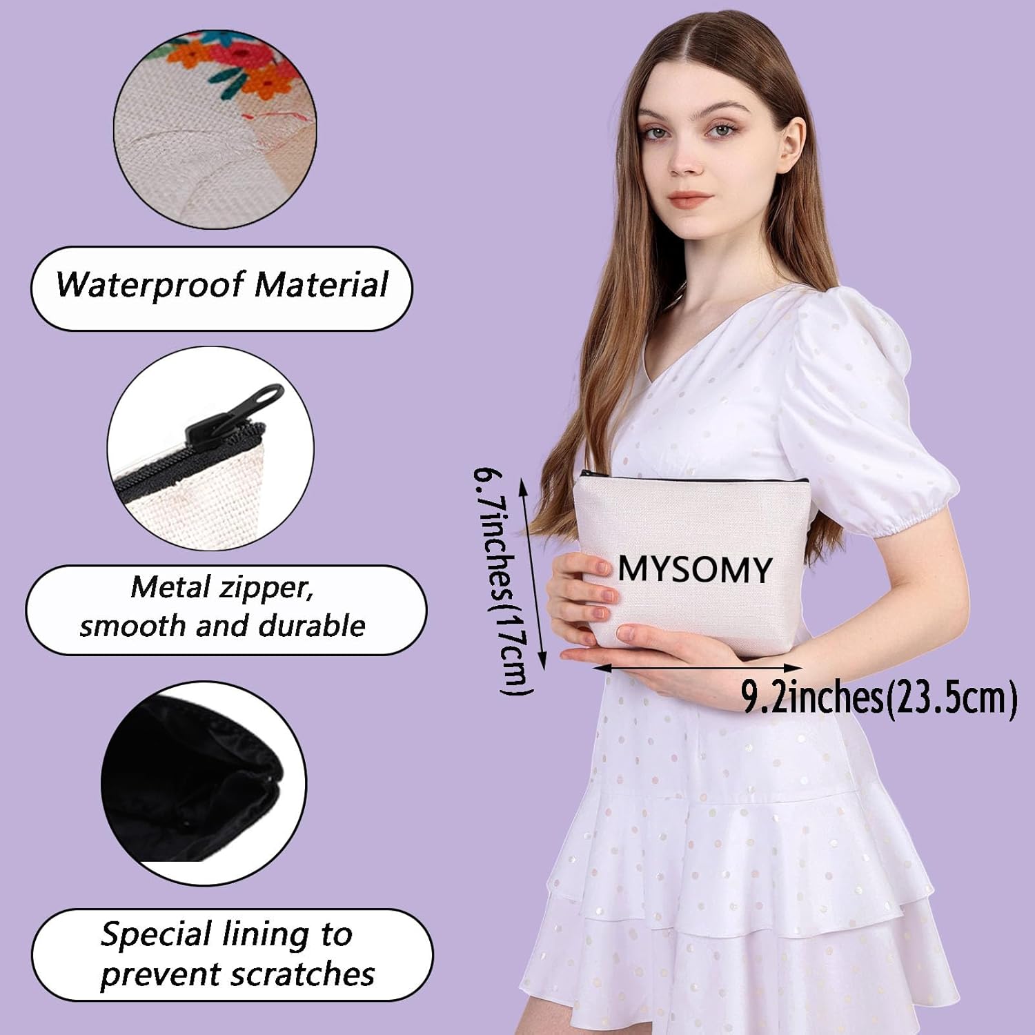 Detalle 2 de MYSOMY Good Luck Travel Makeup Bag – Survival Kit Cosmetic Souvenir Gift