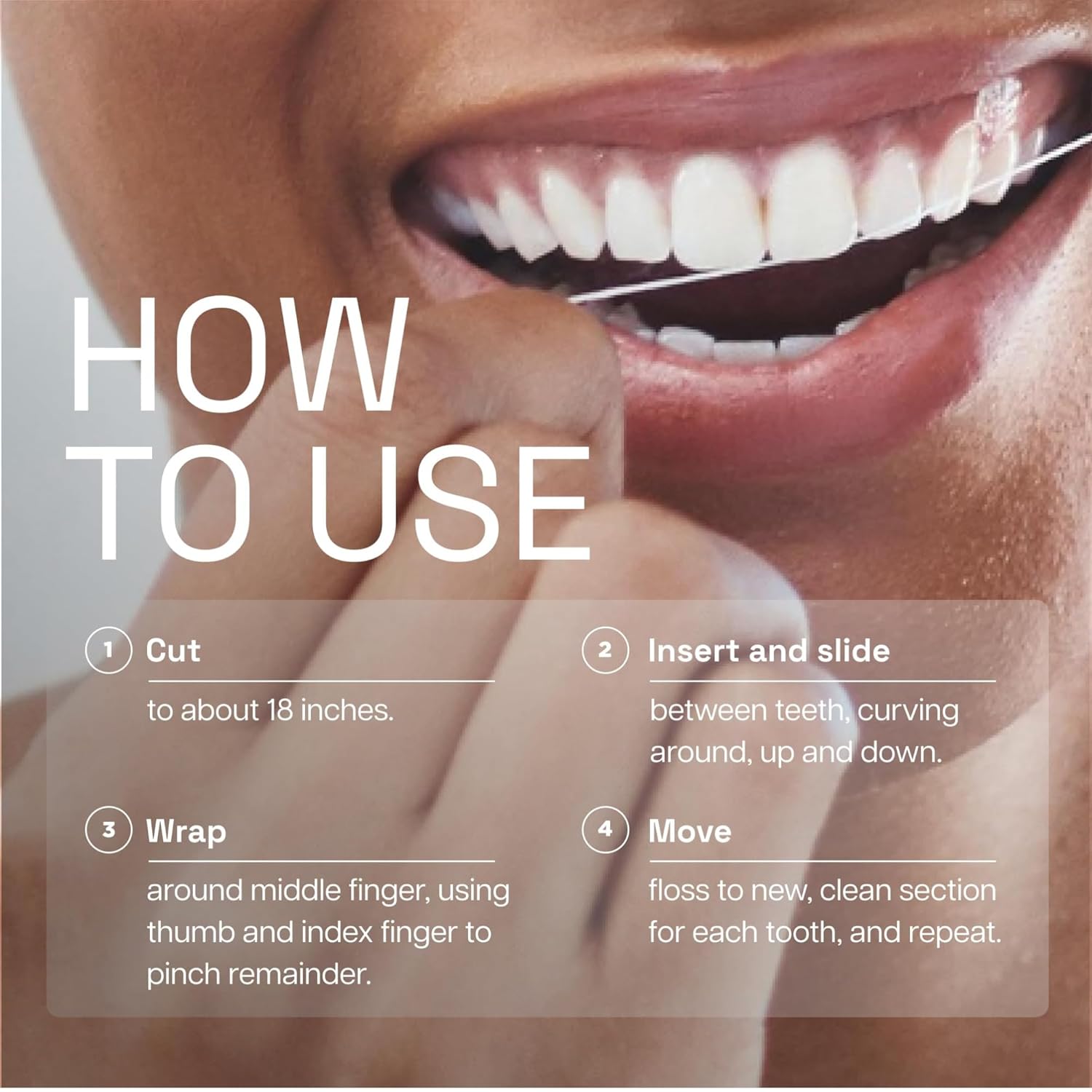 Thumbnail 6 de Reach Waxed Dental Floss (Unflavored) — Plaque Remover, Shred-Resistant, Smooth Glide, PFAS Free (55 yd)