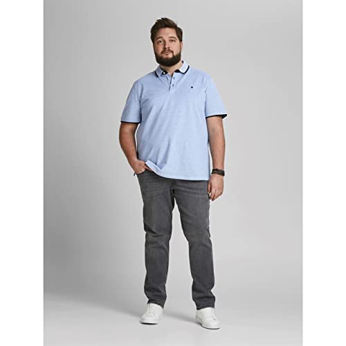 Detalle 1 de Jack & Jones JJepaulos Polo Ss Noos Pls Camisa Polo Hombre Azul Claro XXL