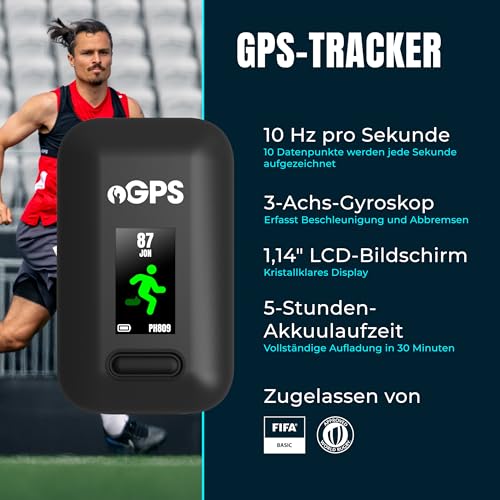 Detalle de PitcheroGPS Fußball Tracker mit GPS-Weste – 60 Tage kostenloses App-Abo