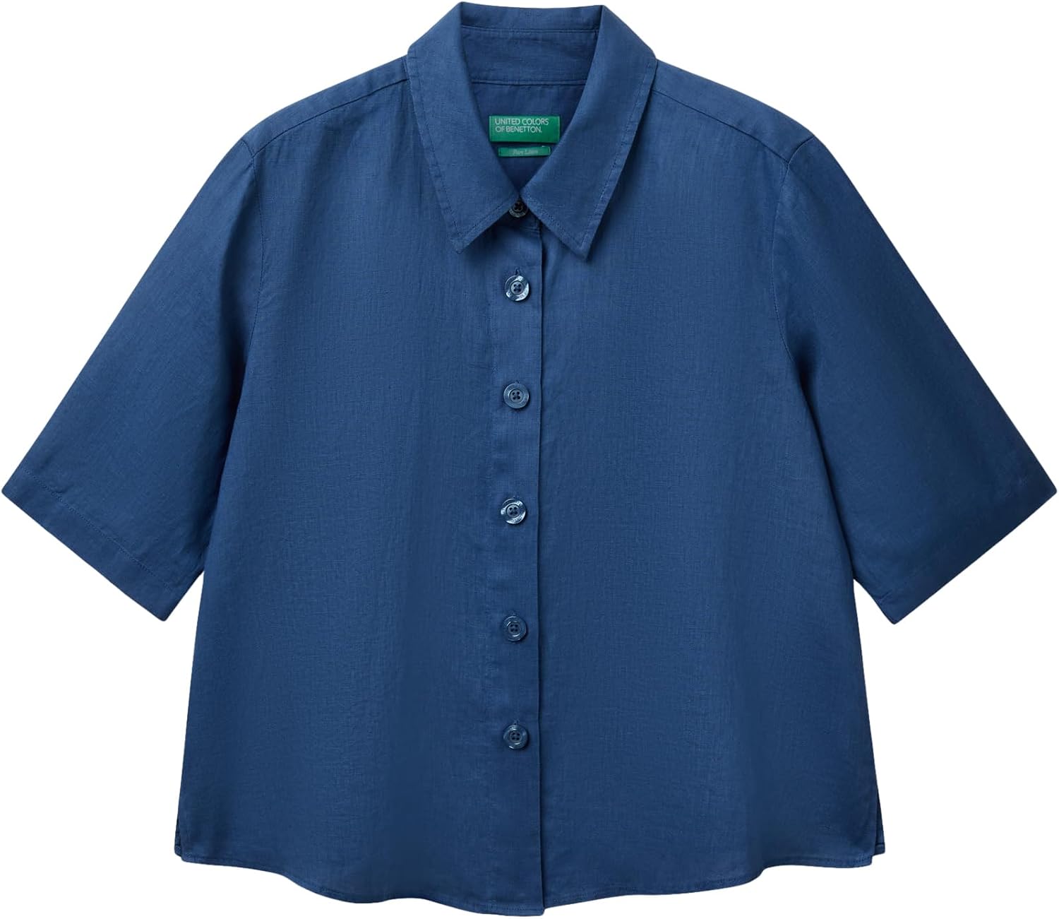 Thumbnail 4 de Benetton Damen Leinenbluse 5bml5qb75