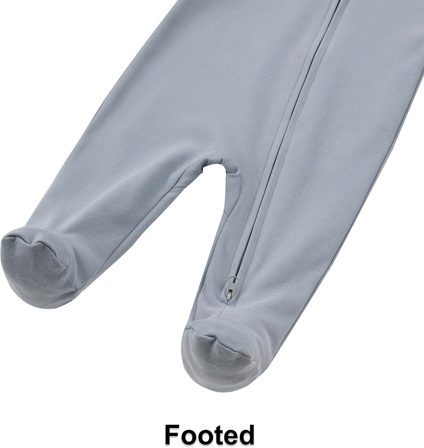 Detalle 2 de Aablexema Organic Cotton Baby Footie Pajamas, 3-Piece Set with 2-Way Zippers