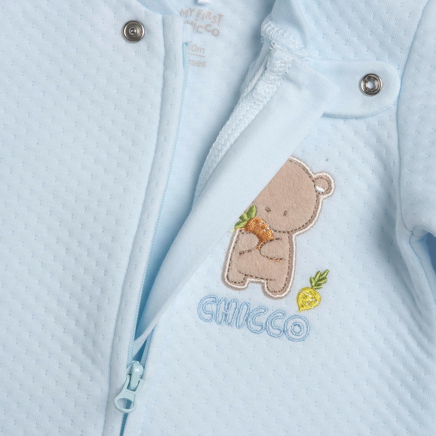 Detalle de Chicco Unisex Baby Interlock-Strampler mit Reißverschluss