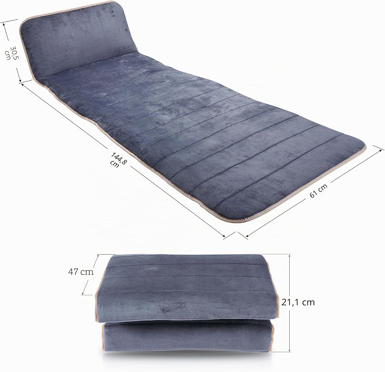 Thumbnail 6 de Snailax Matelas Massant Chauffant pour Corps Entier – 10 moteurs, 5 modes et 4 zones chauffantes