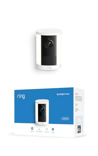 Detalle de Ring Spotlight Cam Battery (Newest Model) — 2K Retinal Video with 6x Zoom and Motion-Activated Spotlights