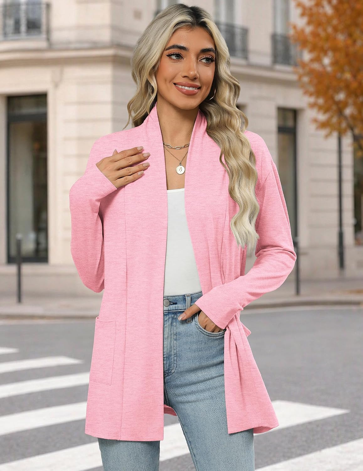 Detalle 2 de Zeagoo Women's Cardigan with Pockets