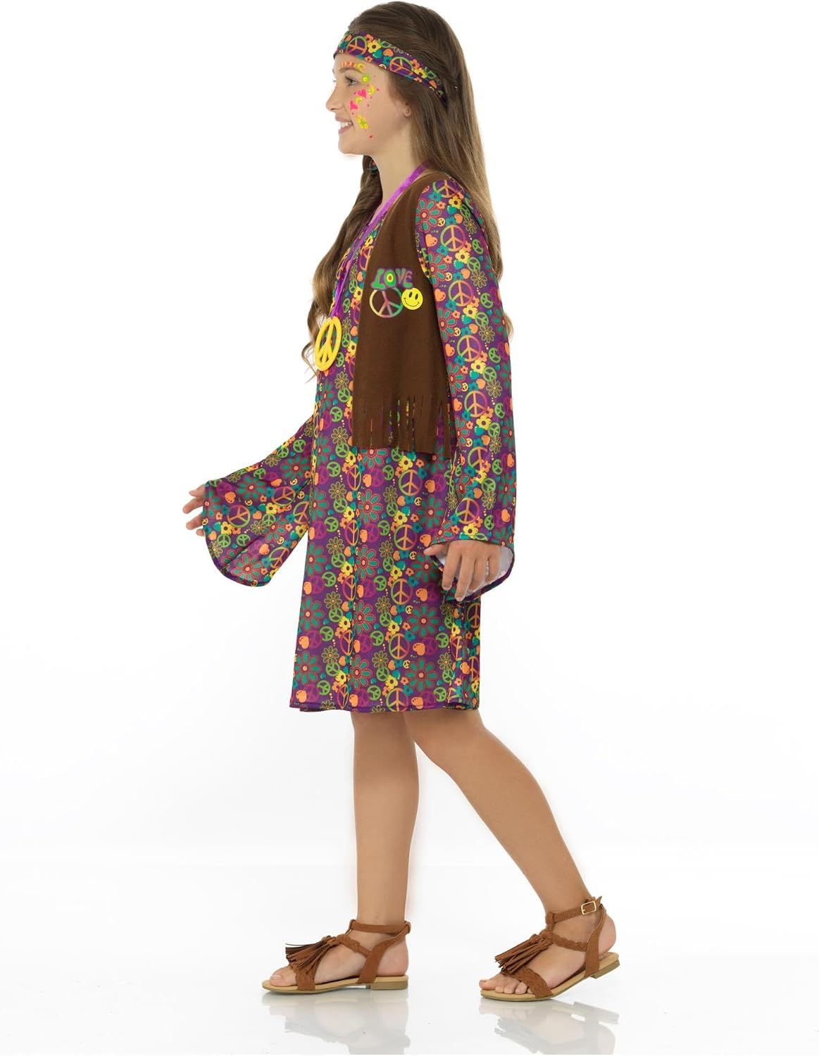 Thumbnail 1 de Smiffys Hippie Girl Costume 4-6 anni