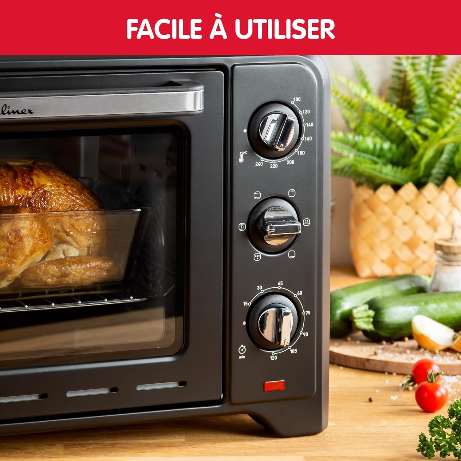 Detalle 1 de Moulinex Optimo OX464811 heteluchtoven 33 l met 6 kookstanden