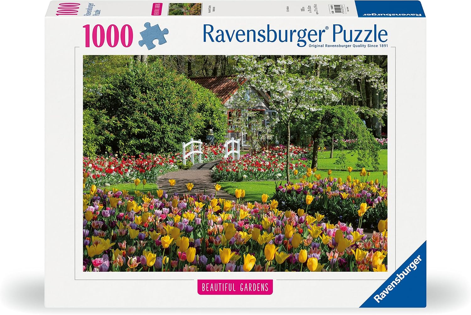 Detalle de Ravensburger Puzzle 1000 pièces Jardin de Keukenhof