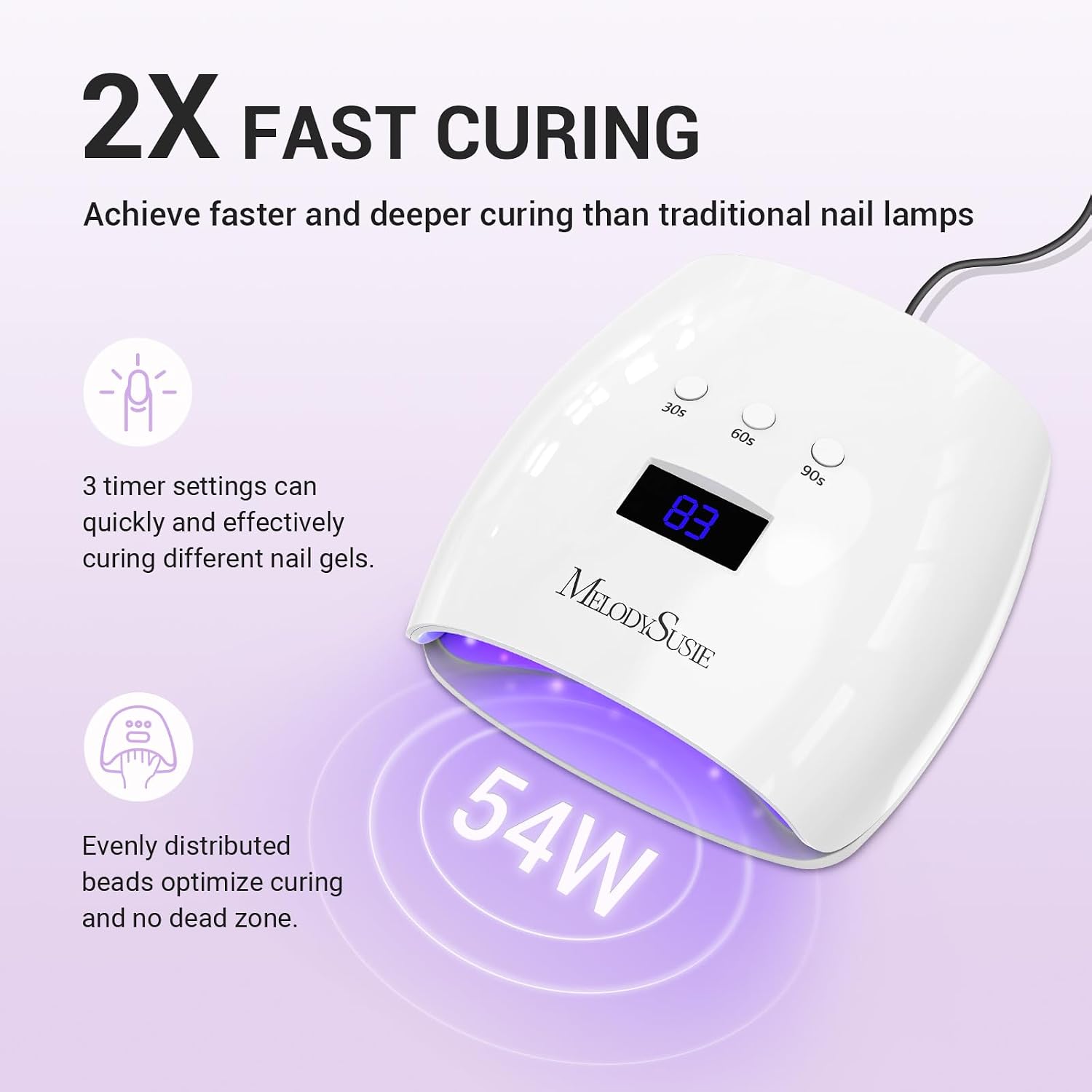 Detalle de MelodySusie P-Plus30I Nail Lamp 3-Timer