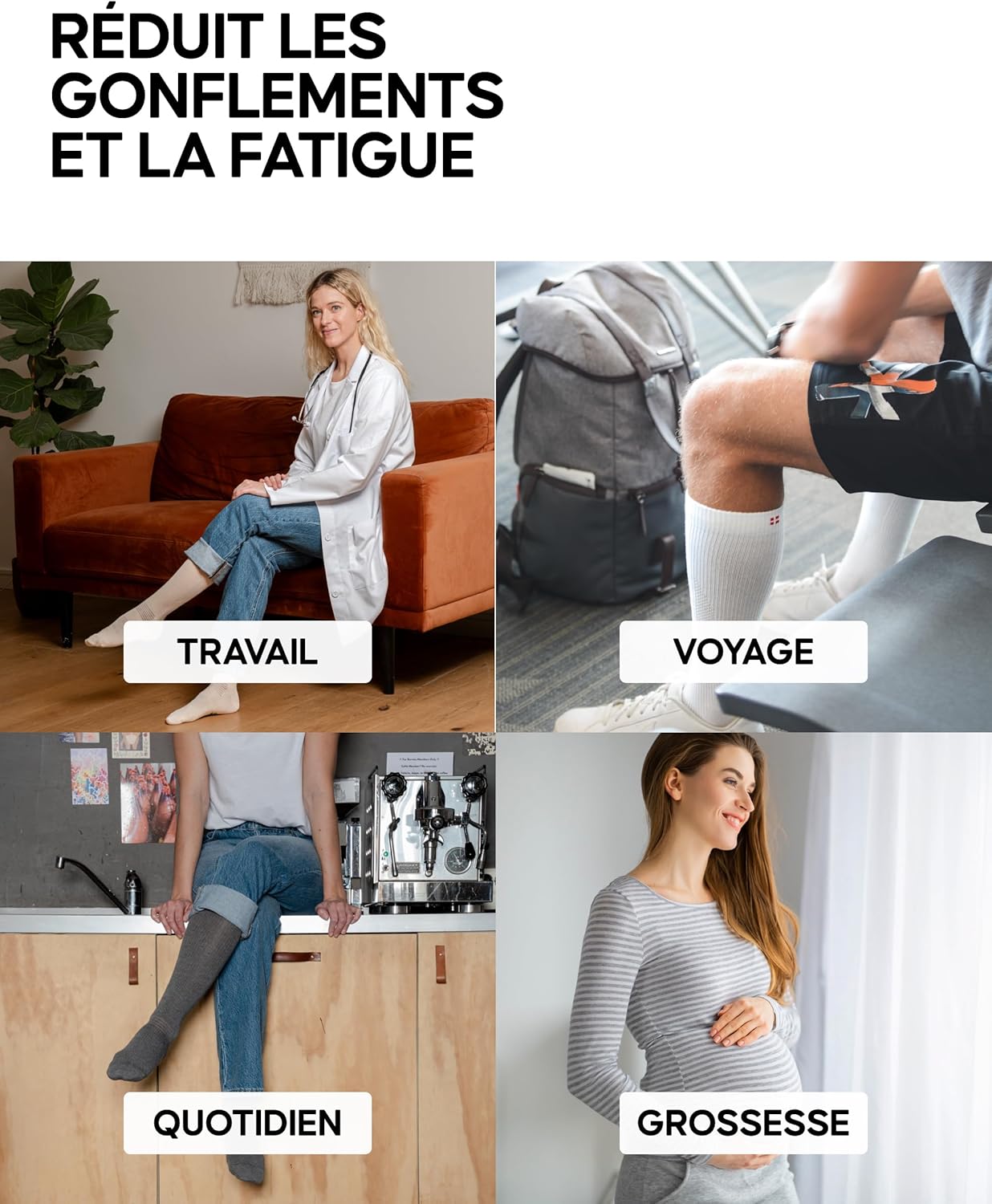 Thumbnail 3 de DANISH ENDURANCE Chaussettes 14-18 mmHg