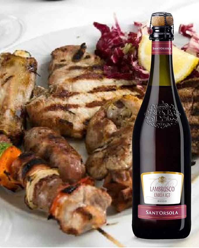 Detalle 1 de Sant'Orsola Lambrusco Emilia IGT - 6 Botellas de Vino 🍷