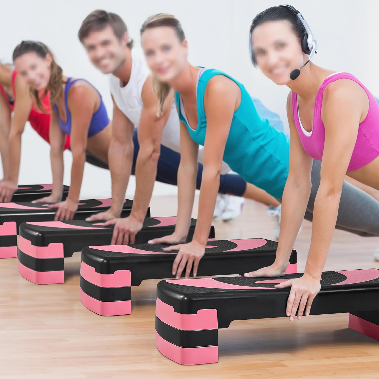 Detalle 2 de Yaheetech Step Aerobica: Piattaforma Regolabile 10,5–20 cm, 79,5 x 30 cm, capacità 250 kg