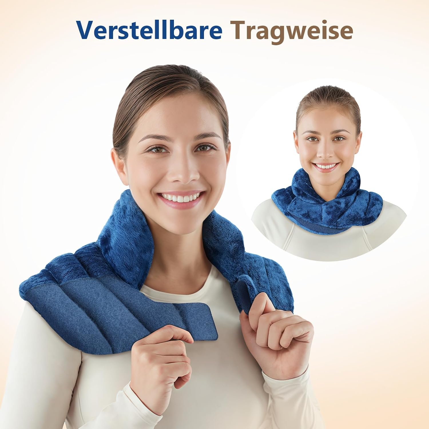 Detalle 1 de Comfytemp gewichtetes Wärmekissen Nacken mit Leinsamen 1,1 kg