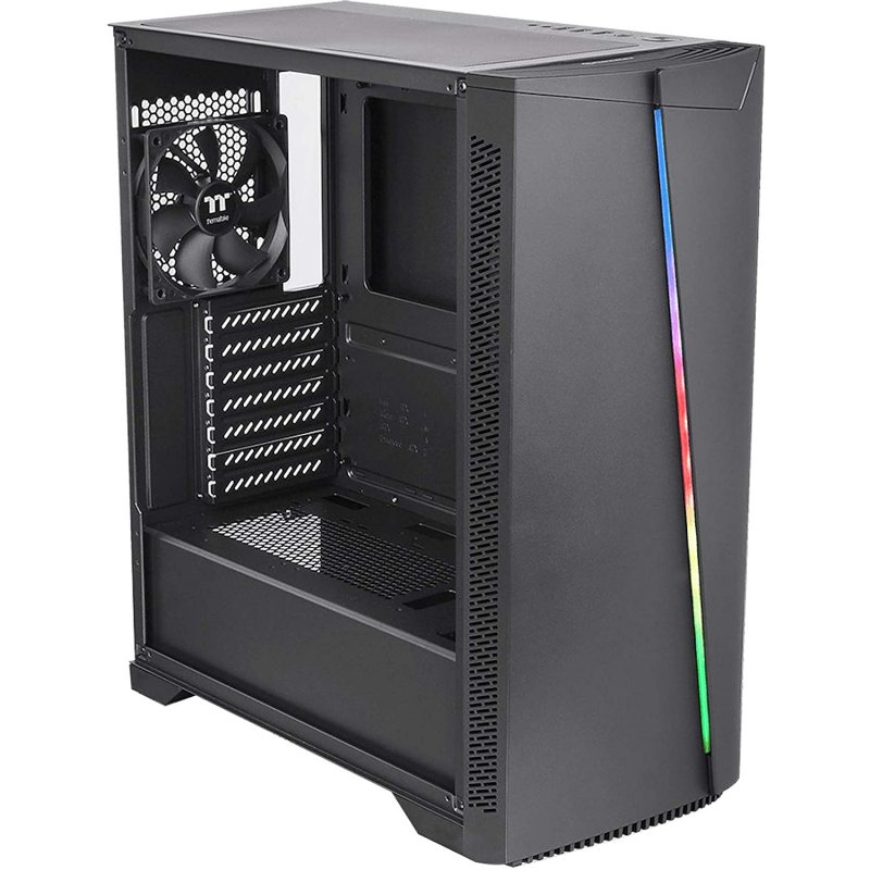 Detalle de Thermaltake H350 TG RGB Cristal Templado USB 3.1 Negra: ficha rápida para constructores que buscan estilo y flujo de aire