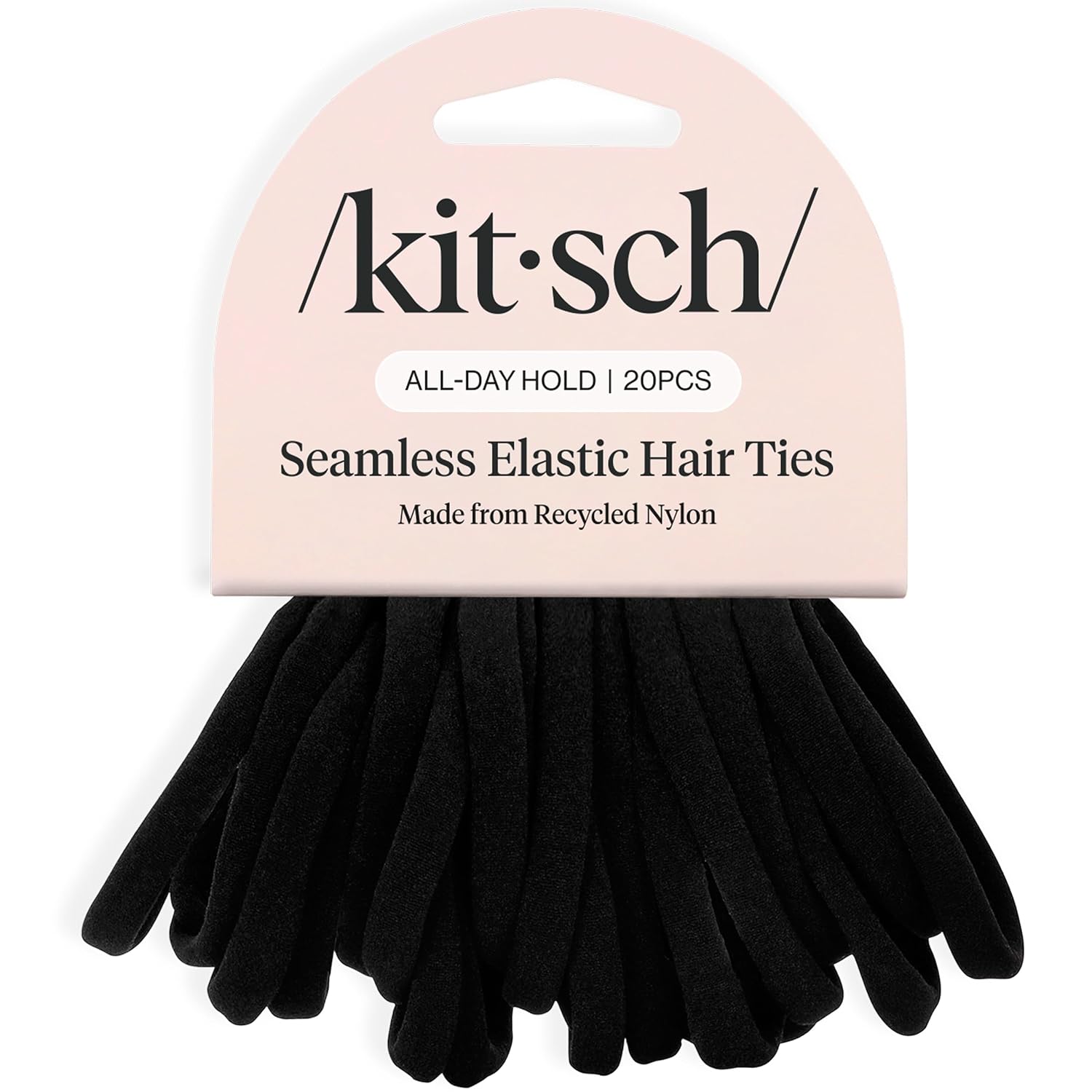 Detalle de Kitsch Black Hair Ties 20pcs 🎀