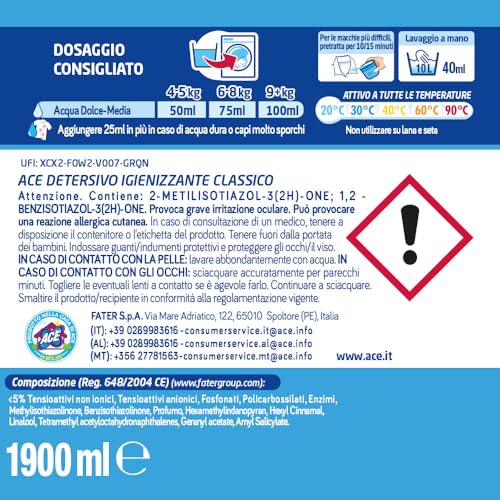 Detalle de ACE detersivo liquido 152 lavaggi
