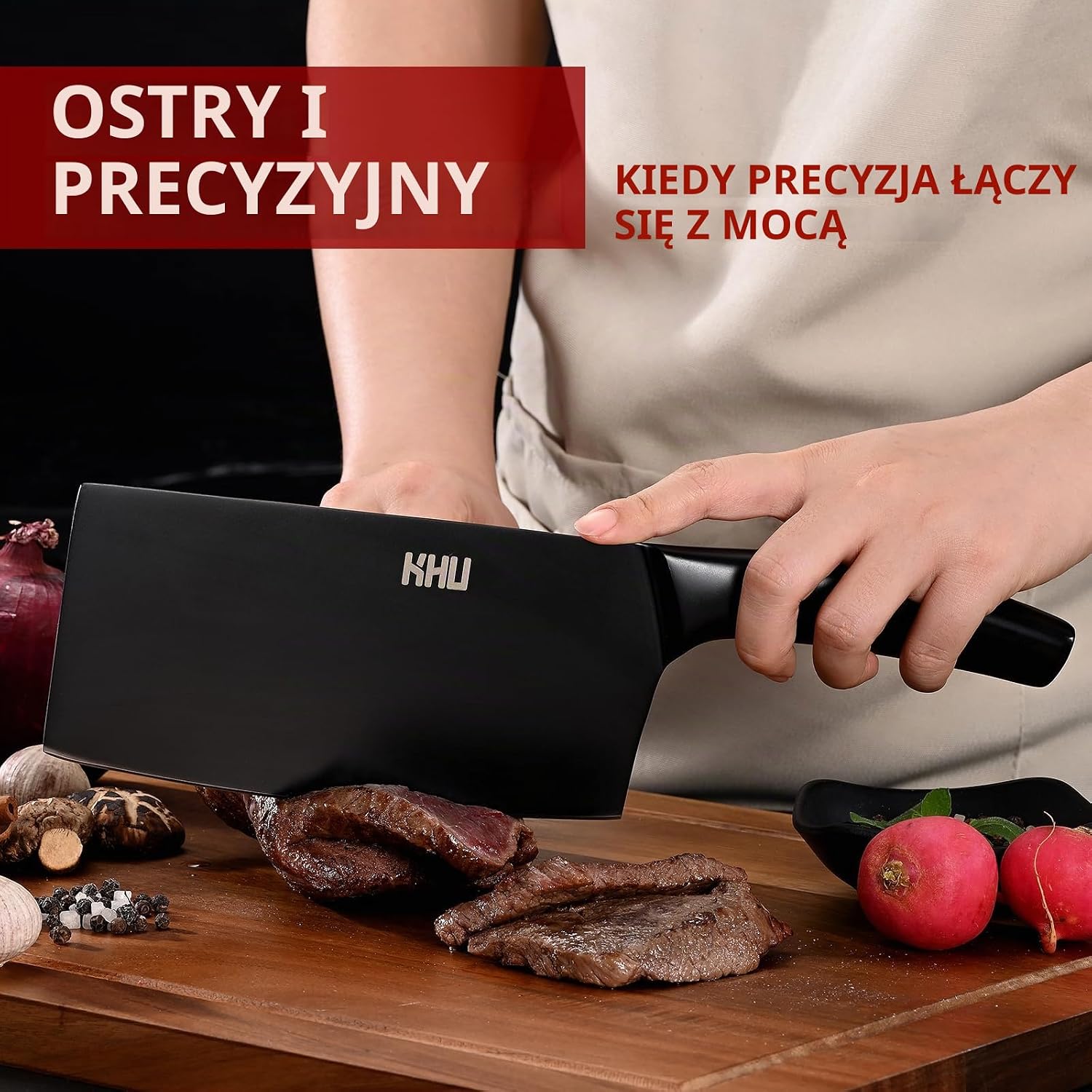 Detalle de KHU KCK-002 – 2-częściowy zestaw noży ze stali nierdzewnej