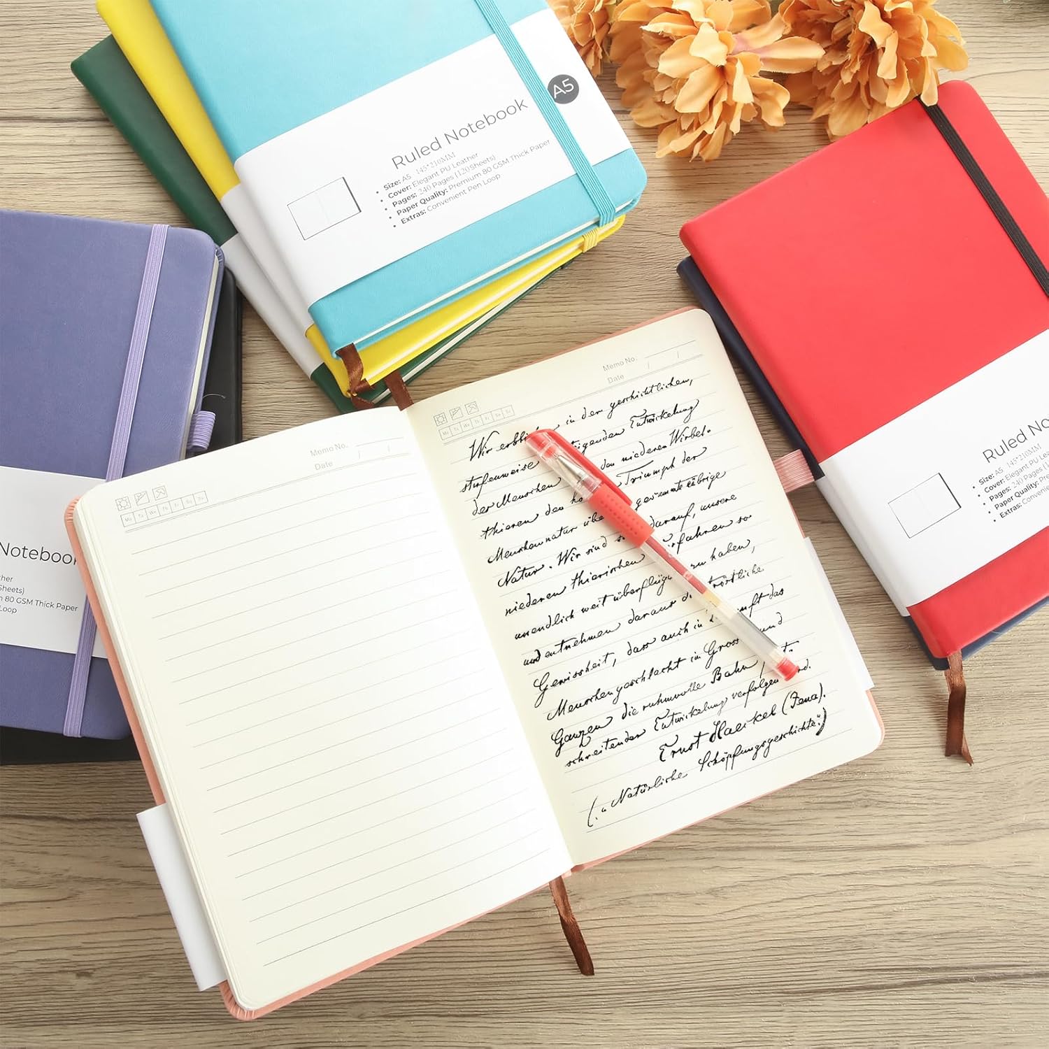 Thumbnail 5 de MIVIDE 8 Pack A5 Journal Notebook 240pp đź“”