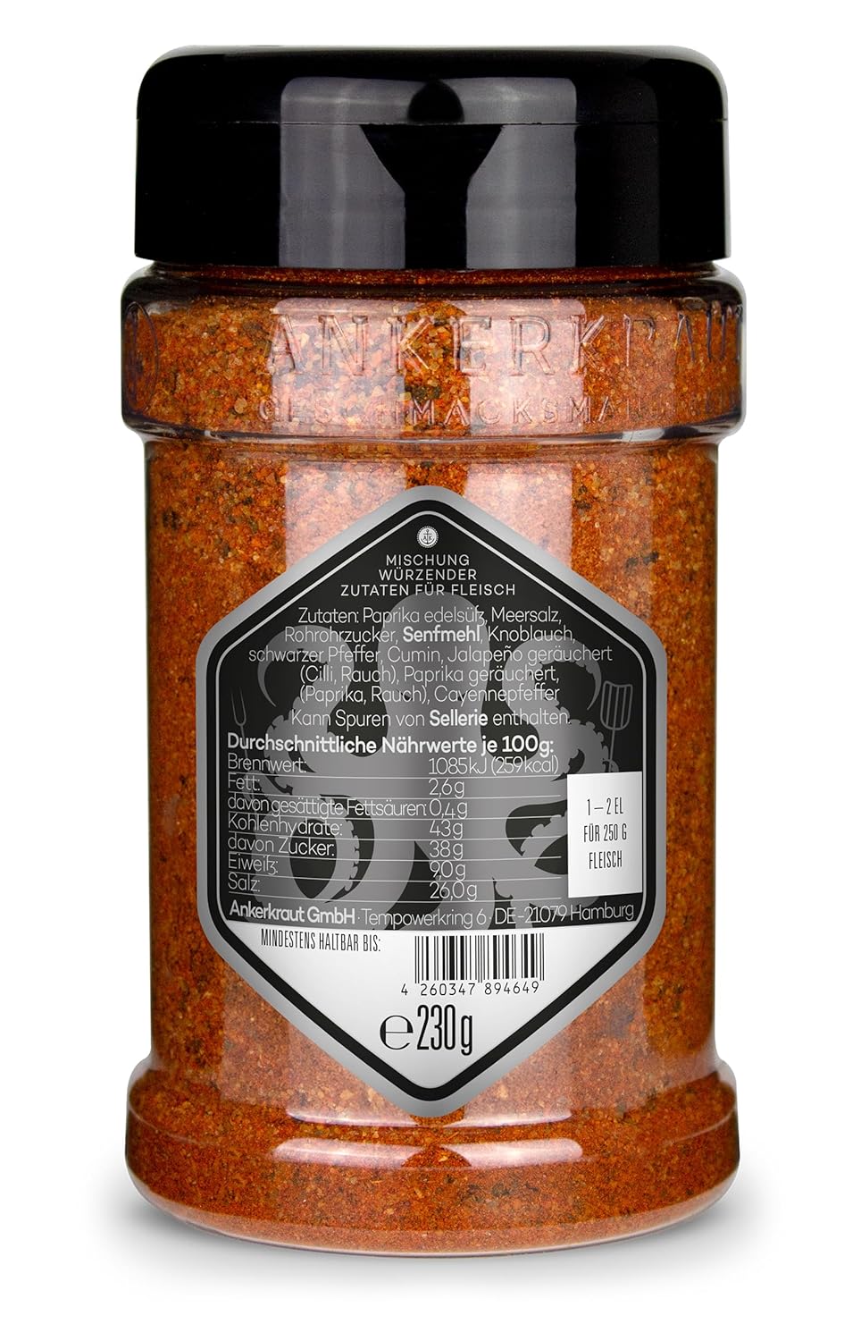 Detalle de Ankerkraut Magic Dust – BBQ Rub und Marinade für Fleisch, allzweckgewürz mit geräuchertem Paprika